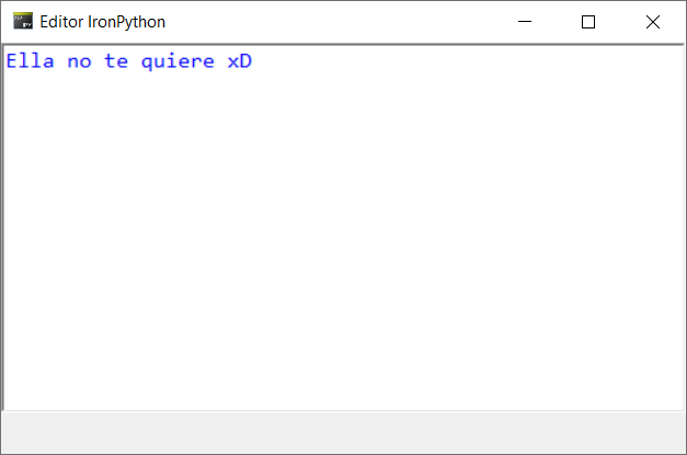 Editor IronPython 01